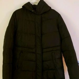 Ski coat knee length